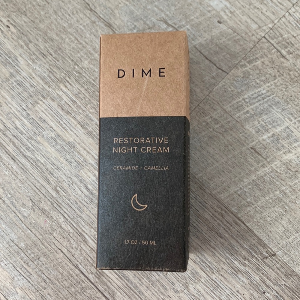 Dime Restorative Night Cream — new in box, never opened